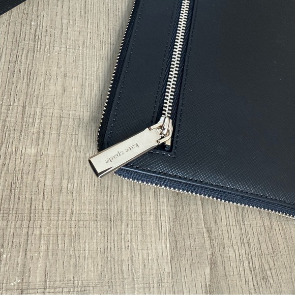 Kate Spade Staci Saffiano Leather Medium Zip Wristlet (Black) - Picture 6 of 6